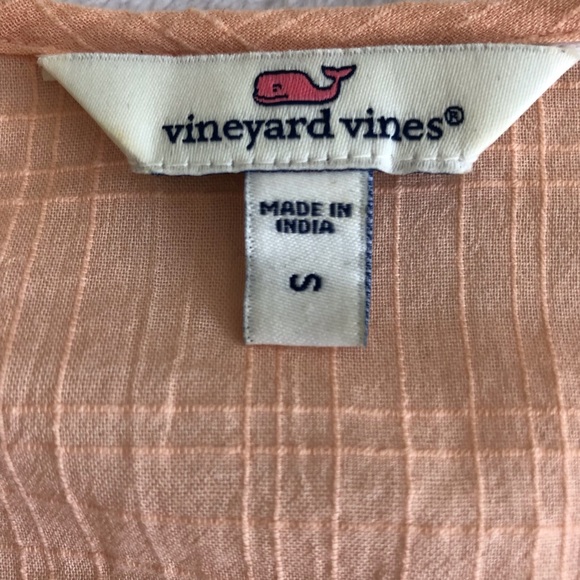 ☀️2/$22☀️ Vineyard Vines Embroidered Peasant Top - Picture 6 of 7